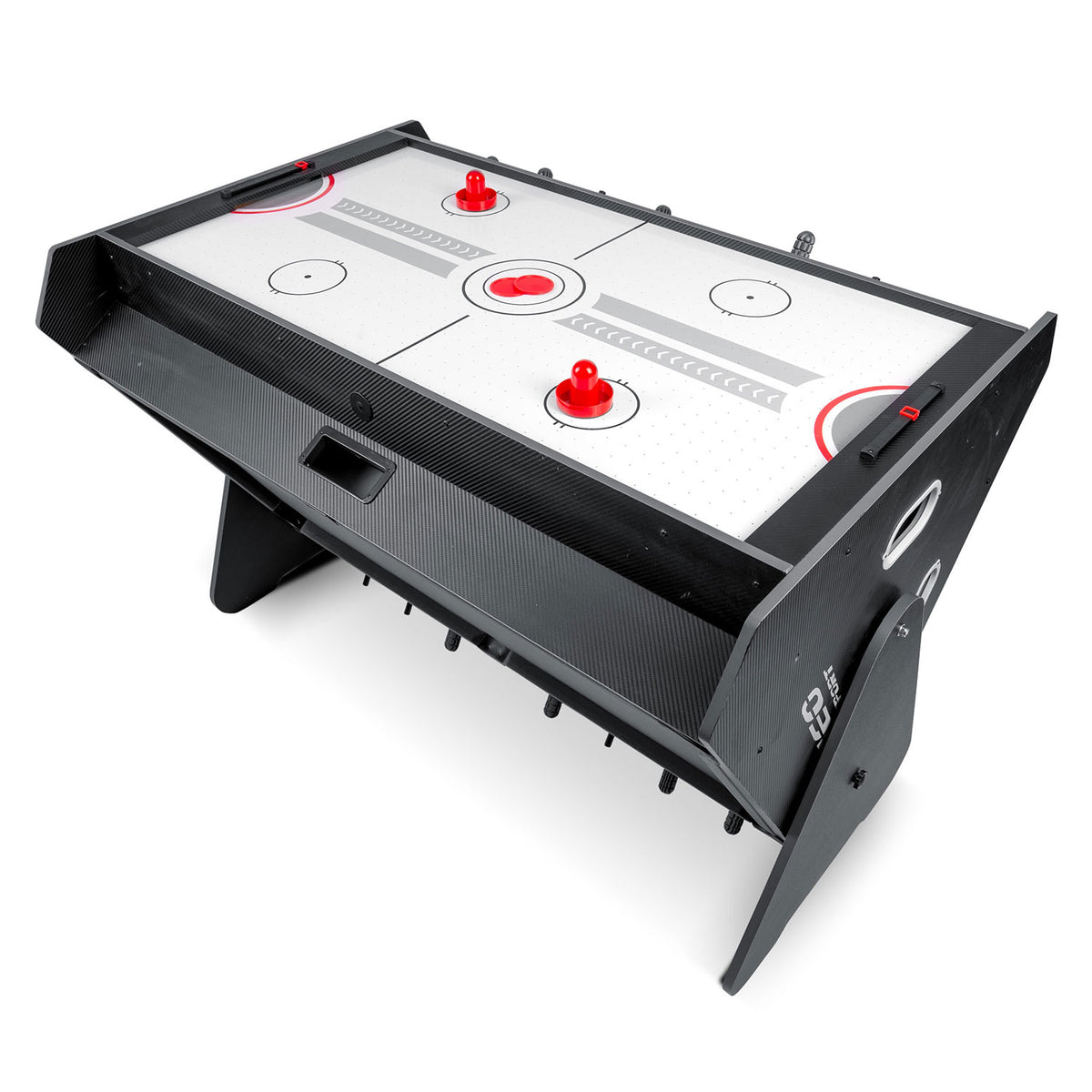 Besisukantis 3-in-1 žaidimų stalas Neo-Sport su oro rituliu biliardu ir stalo futbolu namams