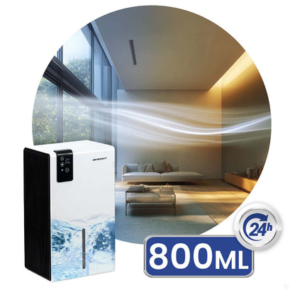 Oro sausintuvas su higrostatu Berdsen, 800 ml/24 val., baltas