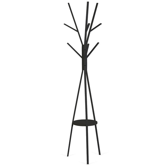 Pastatoma metalinė drabužių kabykla su lentyna Massido, 181 cm