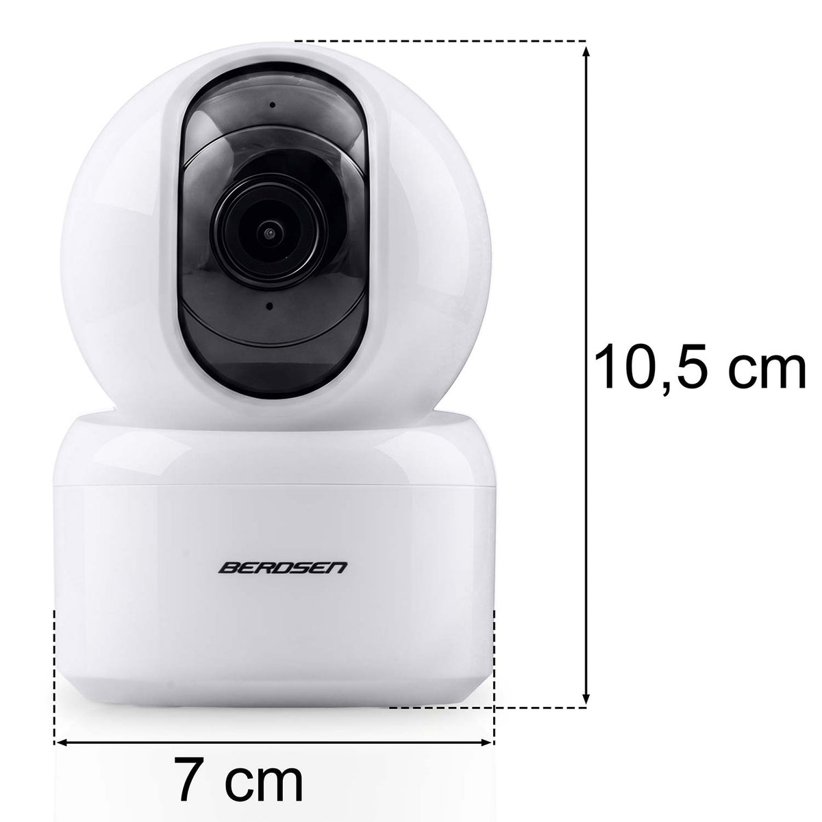 Pasukama IP vaizdo auklė Berdsen, 3 MP, balta