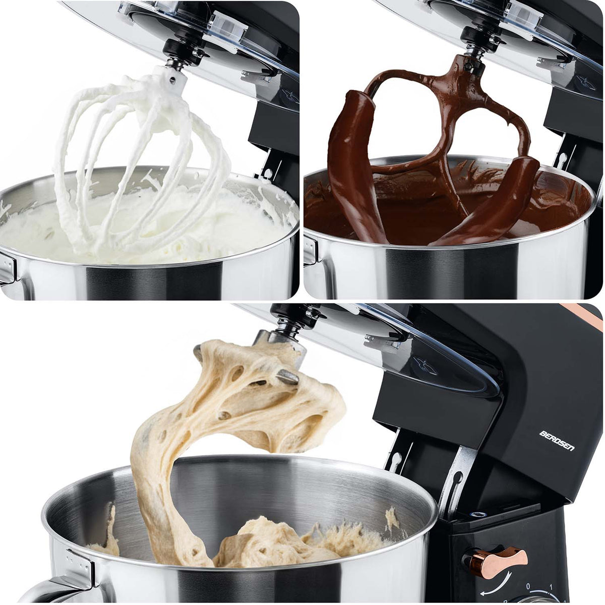 Planetarinis virtuvinis kombainas Berdsen, 3 viename, 6 l, 1400 W