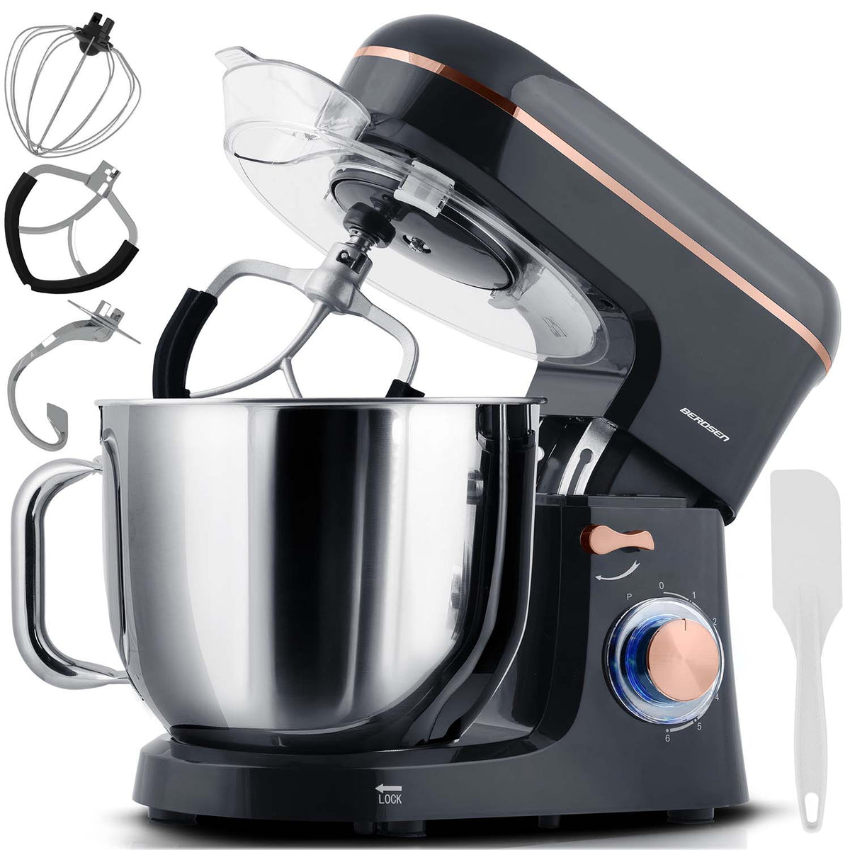 Planetarinis virtuvinis kombainas Berdsen, 3 viename, 6 l, 1400 W