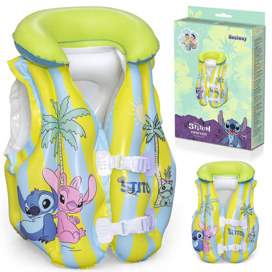 Plaukimo mokymosi liemenė Bestway Lilo & Stitch 9104R, M/L, 51 × 46 cm