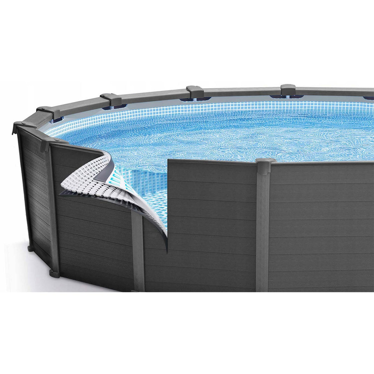 Plieninių sienelių baseinas Intex, 478 × 124 cm, 18 dalių komplektas