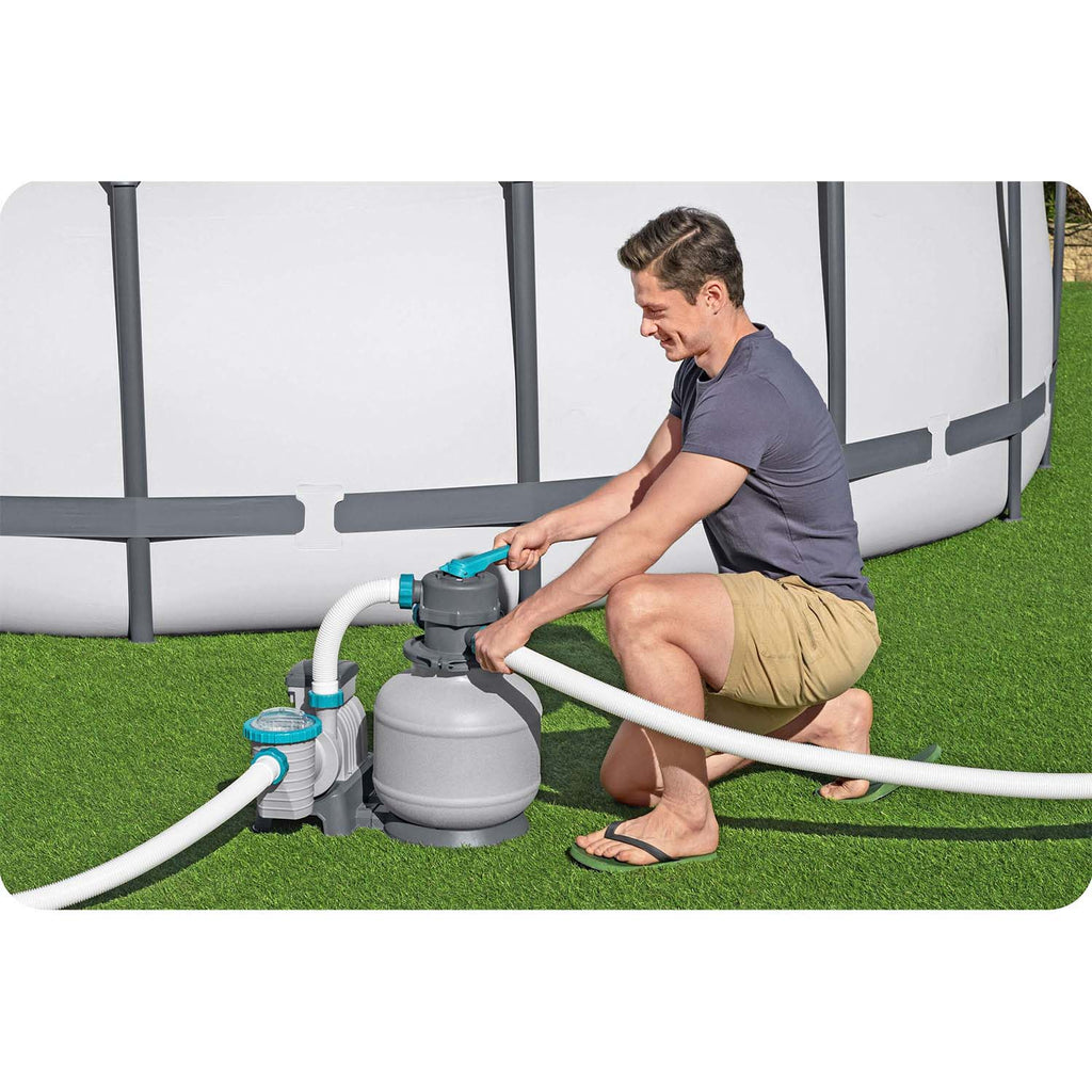 Smėlio siurblys baseinui Bestway 58499 su 25 kg kvarcinio smėlio 8327 l/h filtravimo našumas