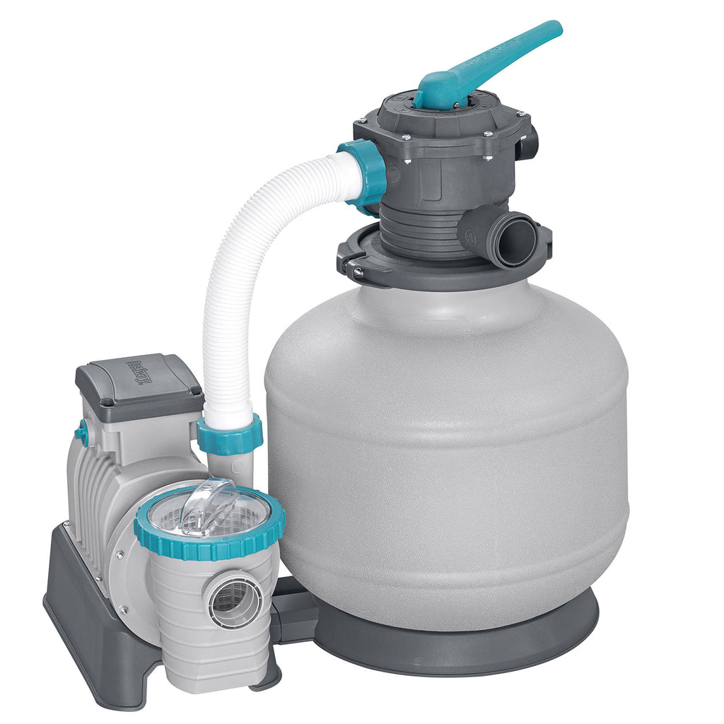 Bestway 11355 l/h baseino smėlio filtro siurblys su filtravimo rutuliukais dideliems baseinams