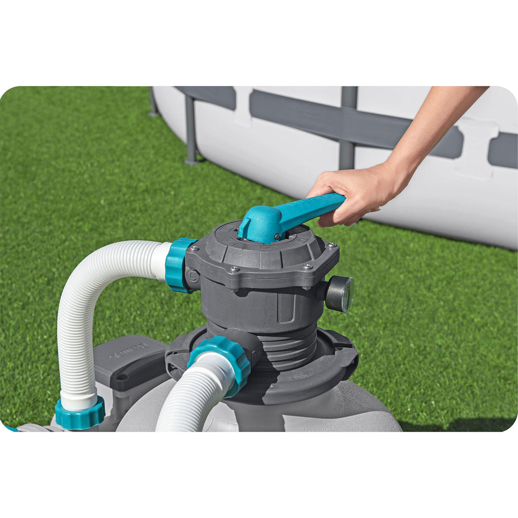 Bestway 11355 l/h baseino smėlio siurblys su filtravimo rutuliukais vandens valymui