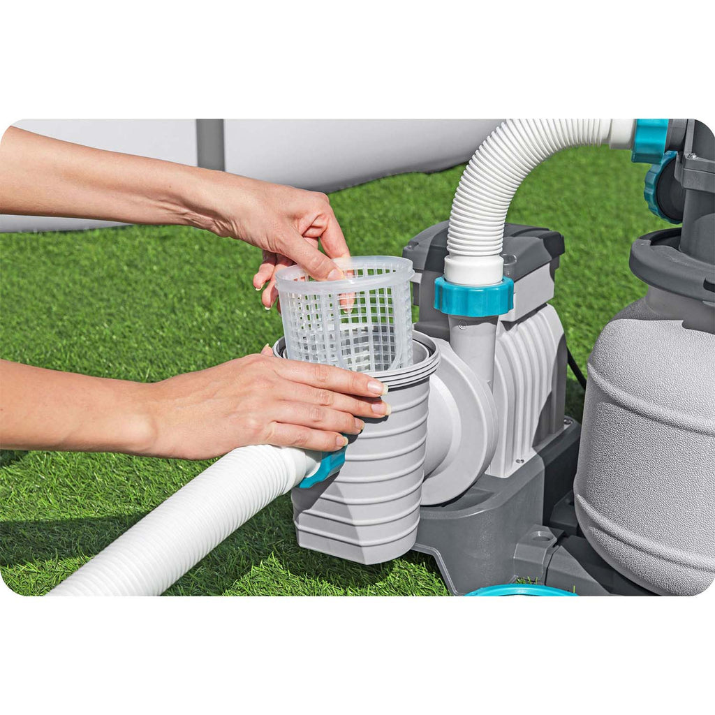 Baseino smėlio siurblys su filtravimo rutuliais Bestway 6056 l/h vidutiniams ir dideliems baseinams