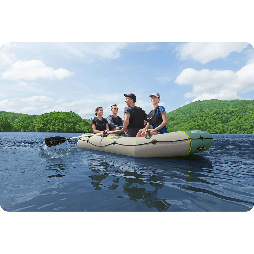 Bestway 65157 Hydro-Force Ranger Elite X4 pripučiama valtis pontonas 4 žmonėms žvejybai ir pramogoms