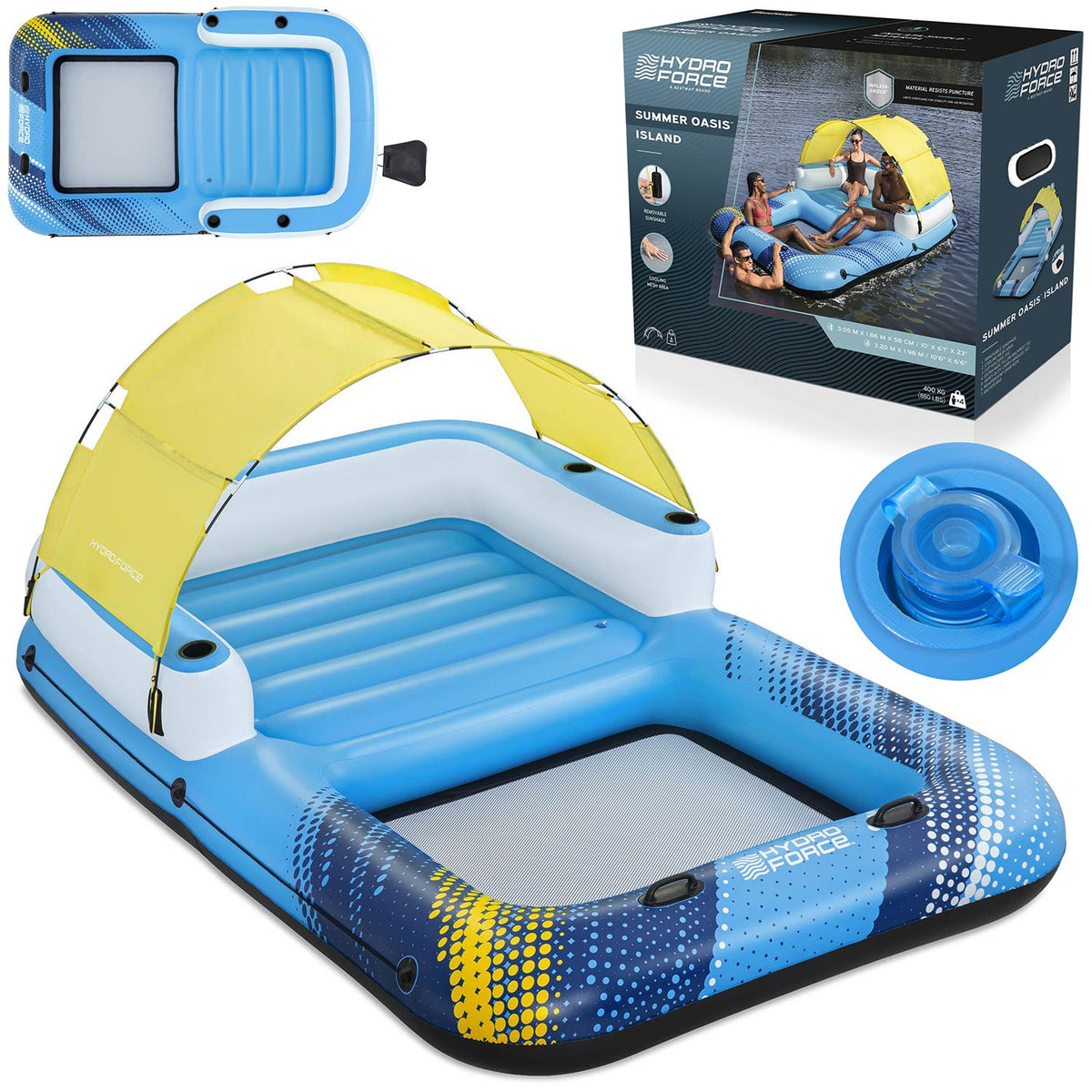 Pripučiama vandens sala su stogeliu Bestway Summer Oasis, 4 asmenims