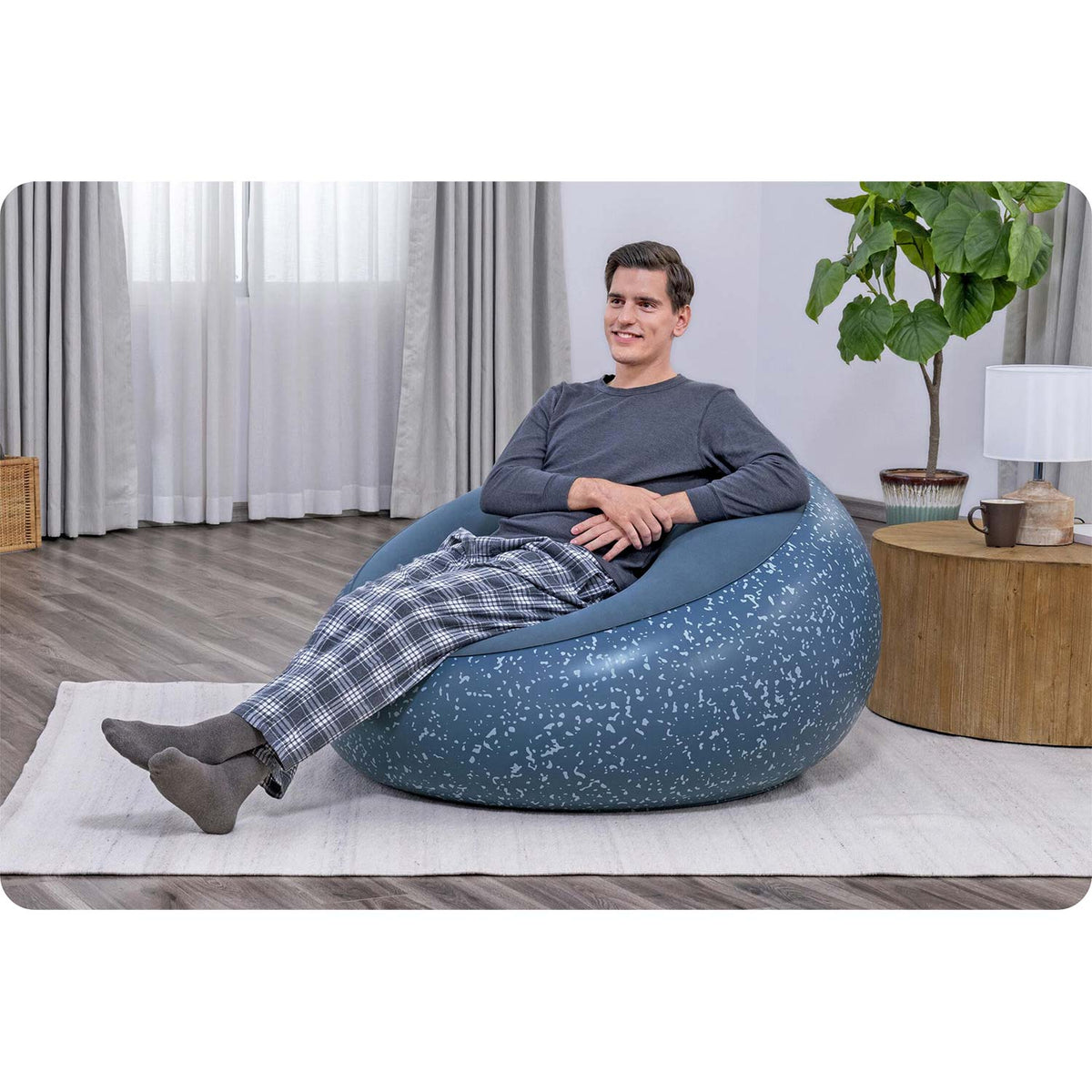 Pripučiamas krėslas Bestway Inflate-A-Chair, 112 × 112 × 66 cm