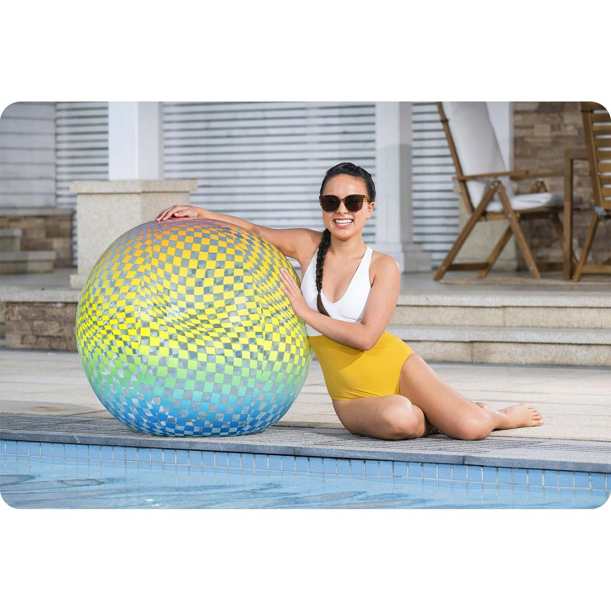 Pripučiamas paplūdimio kamuolys Bestway, 107 cm