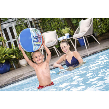 Pripučiamas paplūdimio kamuolys Bestway Lilo & Stitch 9104T, 51 cm