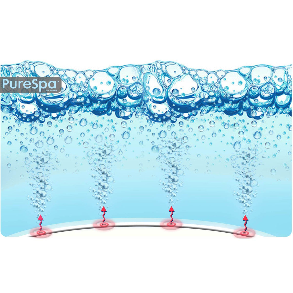 Pripučiamas SPA Intex Glow Deluxe, 4 asmenims, su LED