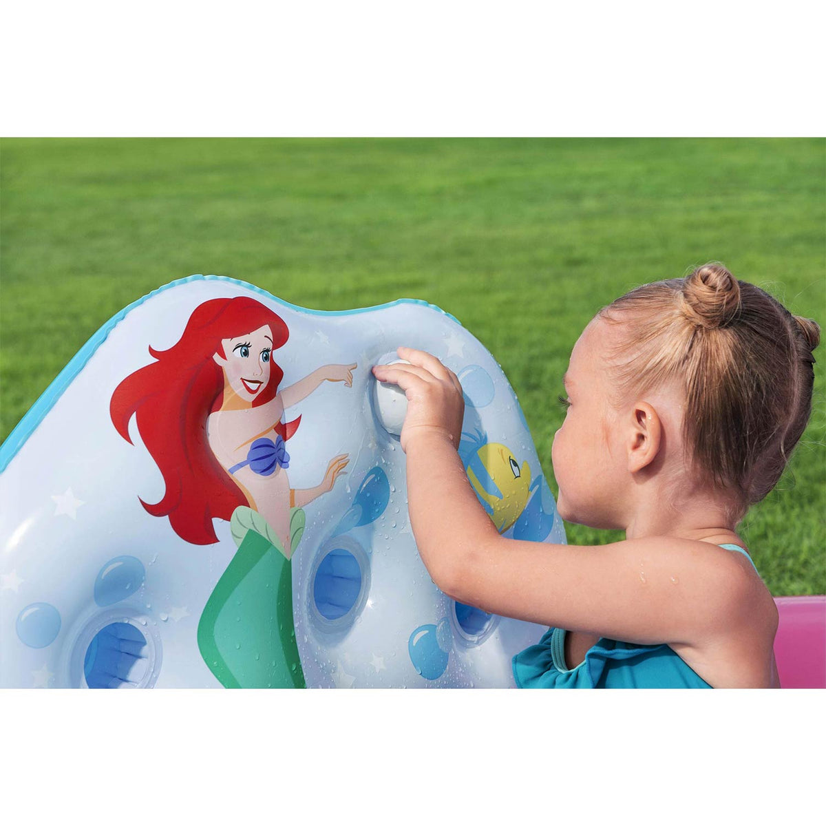 Pripučiamas žaidimų centras su čiuožykla Bestway Disney Princess, 221 × 193 × 140 cm