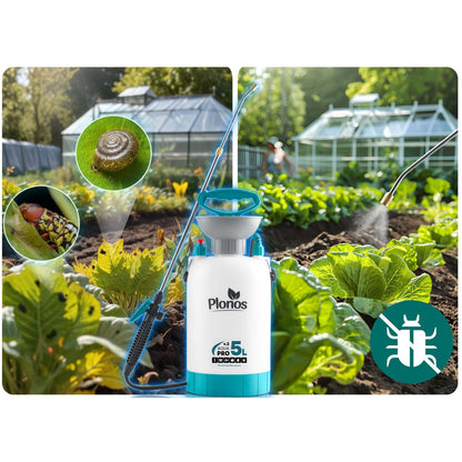 Rankinis slėginis purkštuvas Plonos Aqua Pro, 5 l