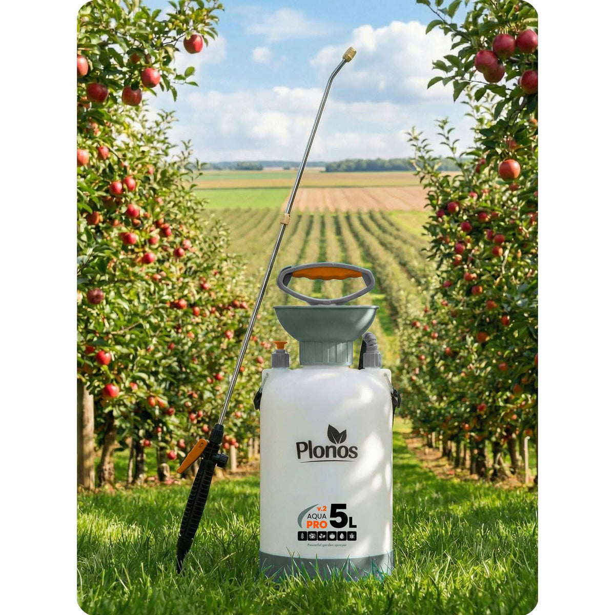 Rankinis slėginis purkštuvas Plonos Aqua Pro, 5 l