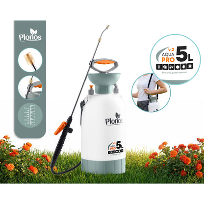 Rankinis slėginis purkštuvas Plonos Aqua Pro, 5 l