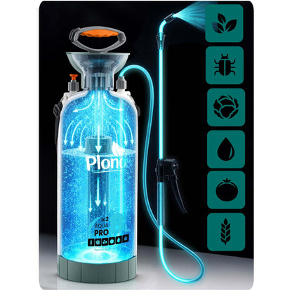 Rankinis slėginis purkštuvas Plonos Aqua Pro, 8 l