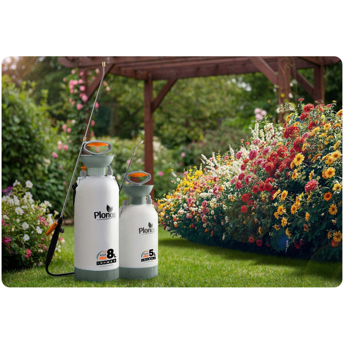 Rankinis slėginis purkštuvas Plonos Aqua Pro, 8 l