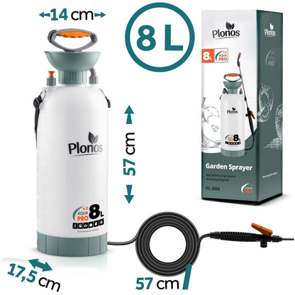 Rankinis slėginis purkštuvas Plonos Aqua Pro, 8 l