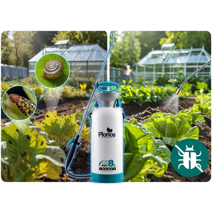 Rankinis slėginis purkštuvas Plonos Aqua Pro, 8 l