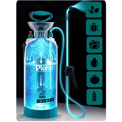 Rankinis slėginis purkštuvas Plonos Aqua Pro, 8 l