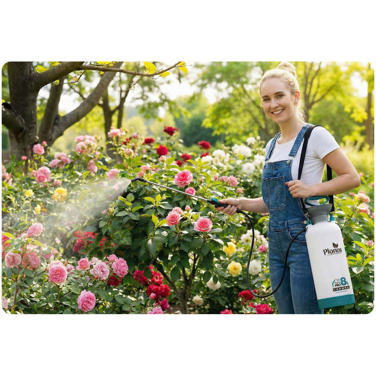 Rankinis slėginis purkštuvas Plonos Aqua Pro, 8 l