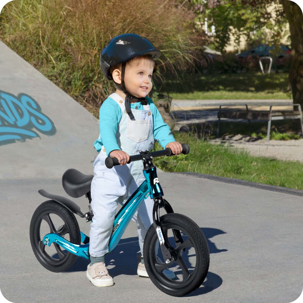Ricokids FUNNU vaikiškas balansinis dviratis nuo 2 iki 5 metų vaikams krosinio motociklo dizaino su EVA ratais