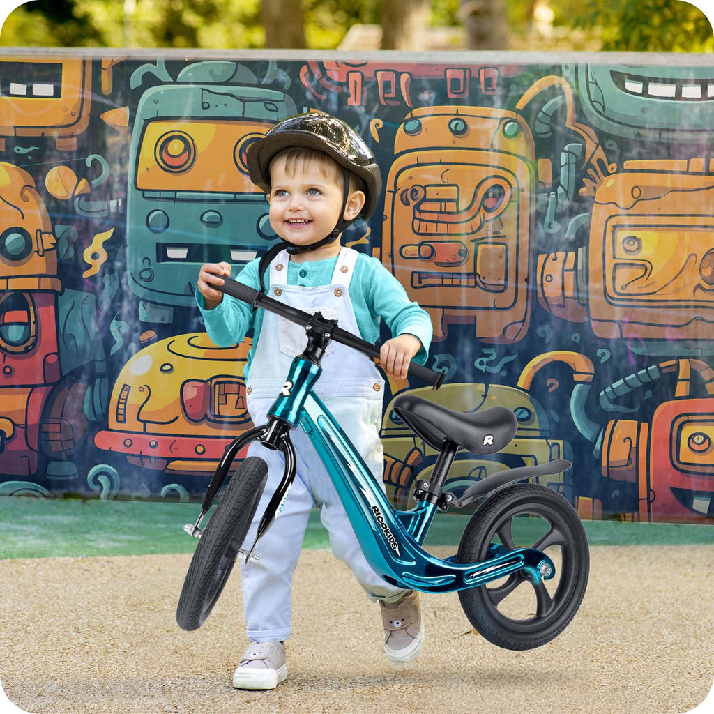 Ricokids FUNNU balansinis dviratis vaikams nuo 2 metų su sportišku dizainu ir EVA ratais