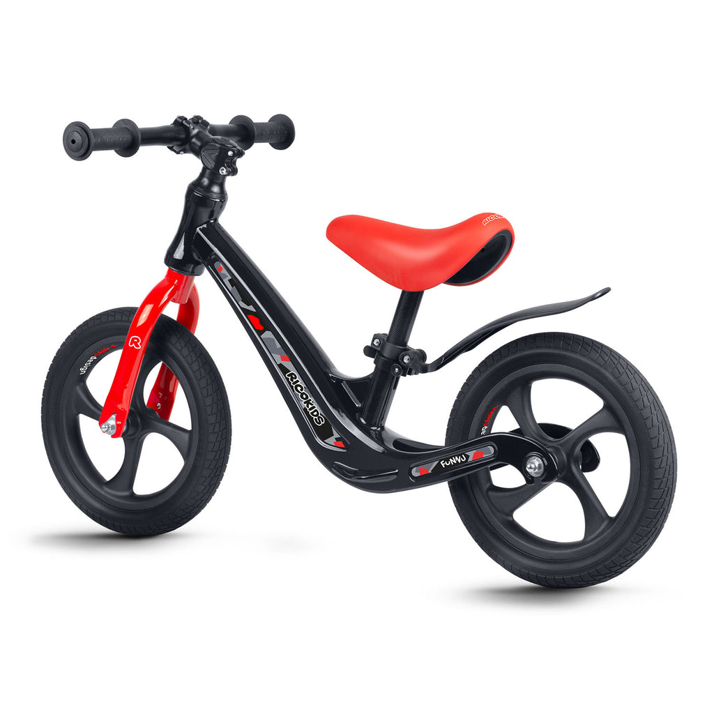 Ricokids FUNNU balansinis dviratis vaikams nuo 2 metų su reguliuojama sėdyne ir EVA ratais