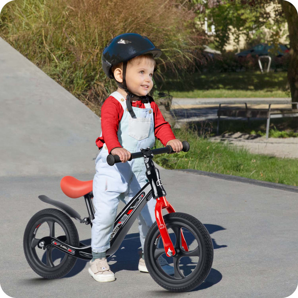 Ricokids FUNNU balansinis dviratis vaikams nuo 2 metų su reguliuojama sėdyne ir EVA ratais