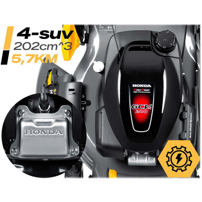 Savaeigė benzininė vejapjovė Humberg, 51 cm, Honda 202 cm³