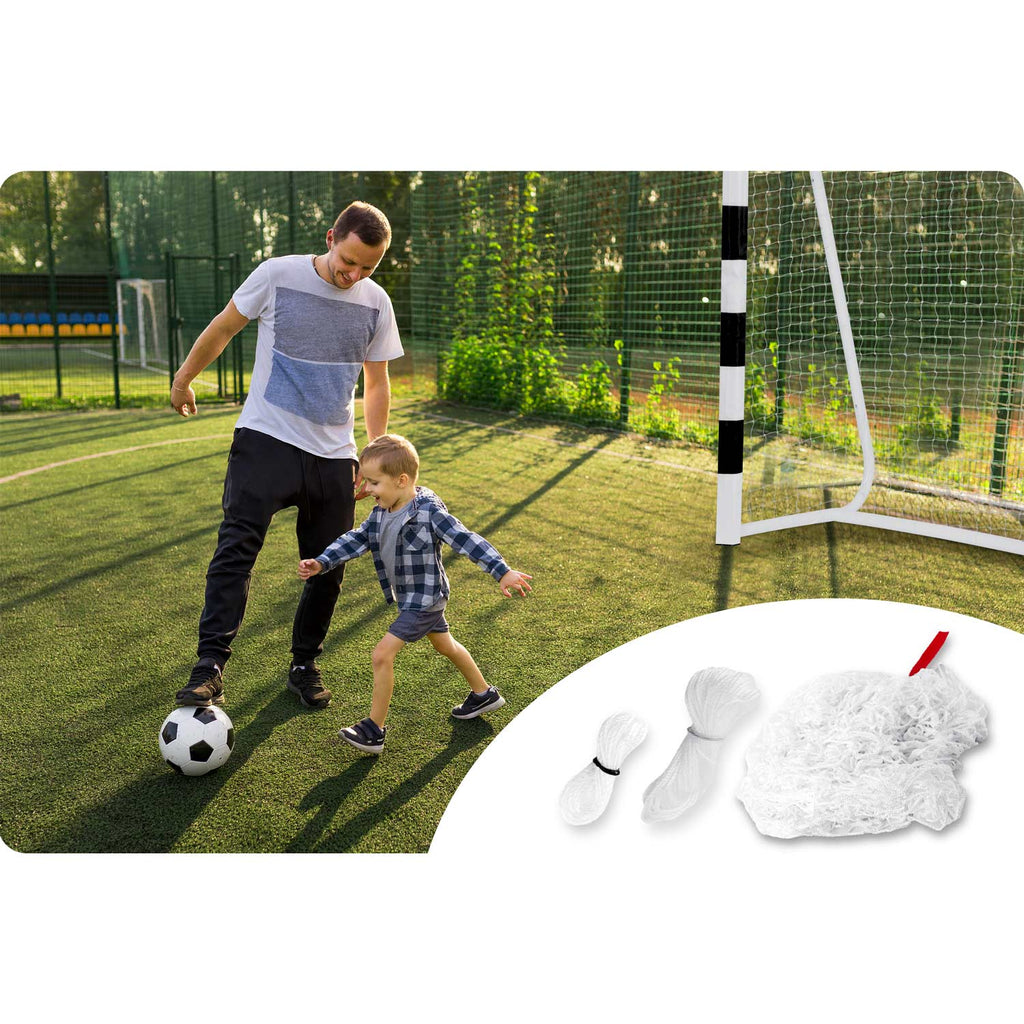 Futbolo vartų tinklas 180x120x60 cm atsarginis nailoninis tinklas futbolo vartams