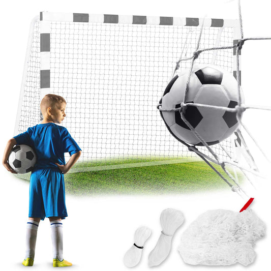 Futbolo vartų tinklas 180x120x60 cm atsarginis tinklas iš nailono lauko futbolui