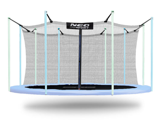 Vidinis apsauginis tinklas 465 cm trampolinai su 10 stulpų vaikų saugumui sode