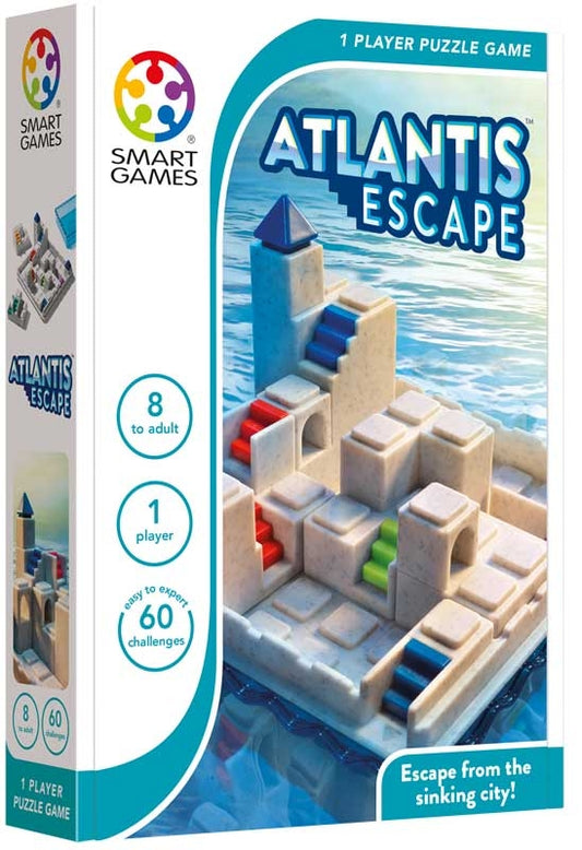 SMART GAMES Atlantidos pabėgimo galvosūkis vaikams ir suaugusiems nuo 8 metų lavinantis loginį mąstymą