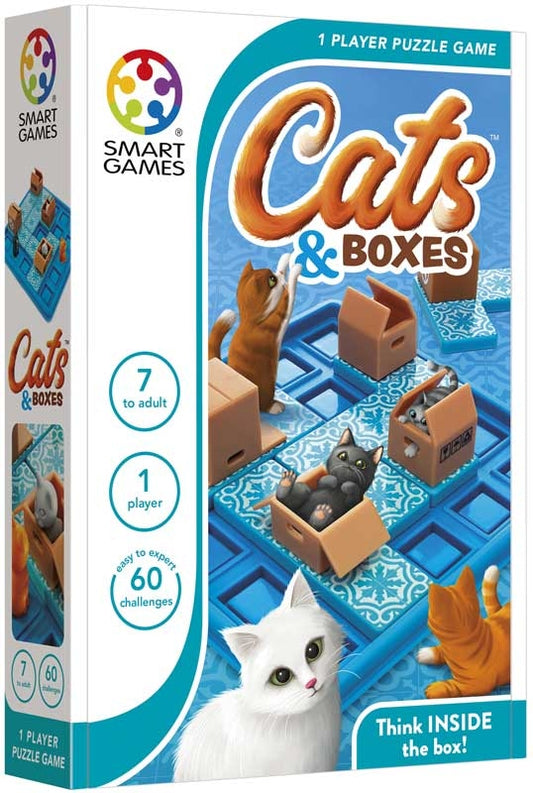 Loginis žaidimas Katės ir dėžės vaikams nuo 7 metų SMART GAMES galvosūkis