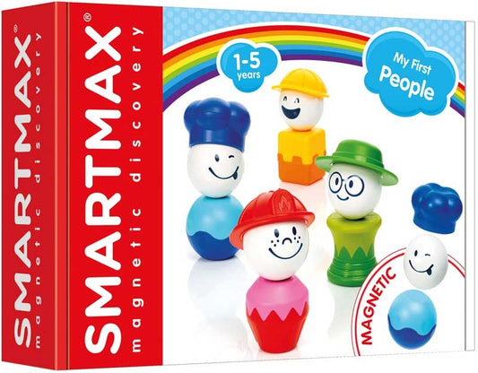 SMARTMAX Mano Pirmieji Žmonės lavinamasis konstruktorius vaikams su profesijų figūrėlėmis