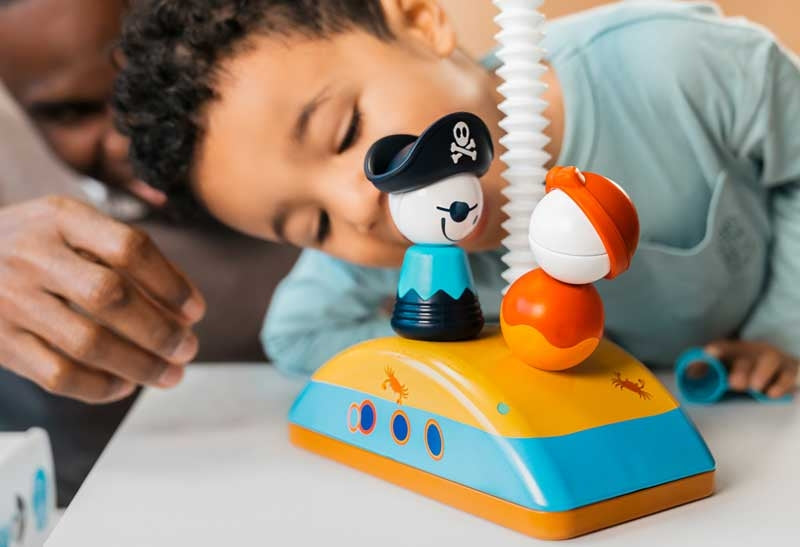 Magnetinis konstruktorius vaikams SMARTMAX Mano Pirmieji Piratai su piratų figūromis ir laivu nuo 1 metų
