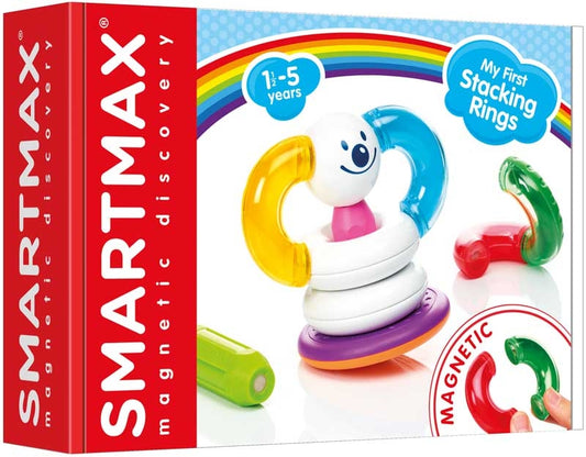 SMARTMAX lavinamieji magnetiniai žiedai vaikams nuo 1 metų motorikai lavinti