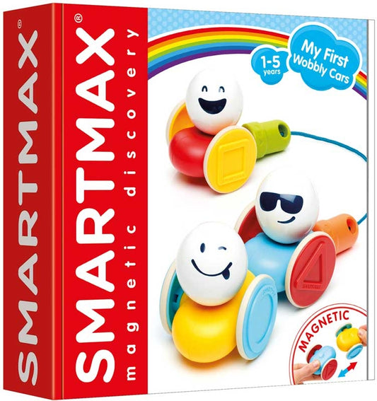Magnetinis konstruktorius vaikams SMARTMAX Mano Pirmasis Transportas su 4 spalvingomis transporto priemonėmis nuo 1 metų