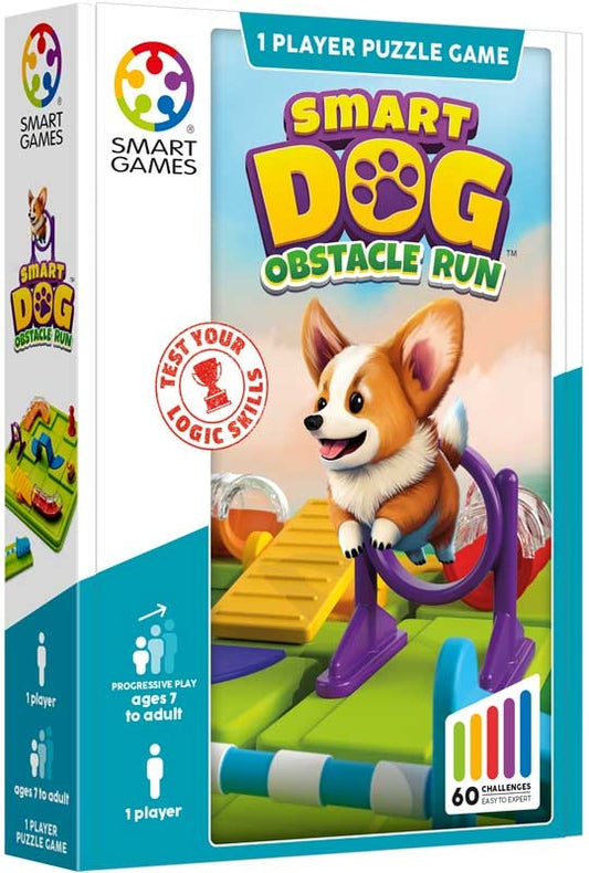 Loginis žaidimas Smart Dog kliūčių ruožas vaikams nuo 7 metų ir suaugusiems su šuniuko figūrėle ir užduočių knygele
