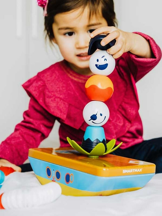 Magnetinis konstruktorius vaikams SMARTMAX Mano Pirmieji Piratai su piratų figūromis ir laivu nuo 1 metų