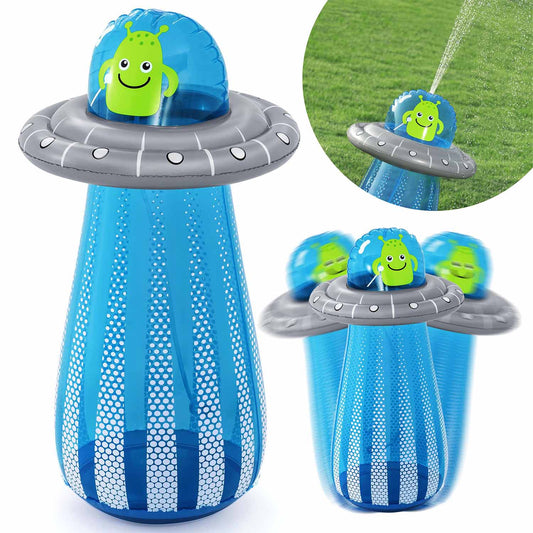 Pripučiamas vandens žaislas vaikams Bestway UFO su purškiamu fontanu vasaros pramogoms kieme