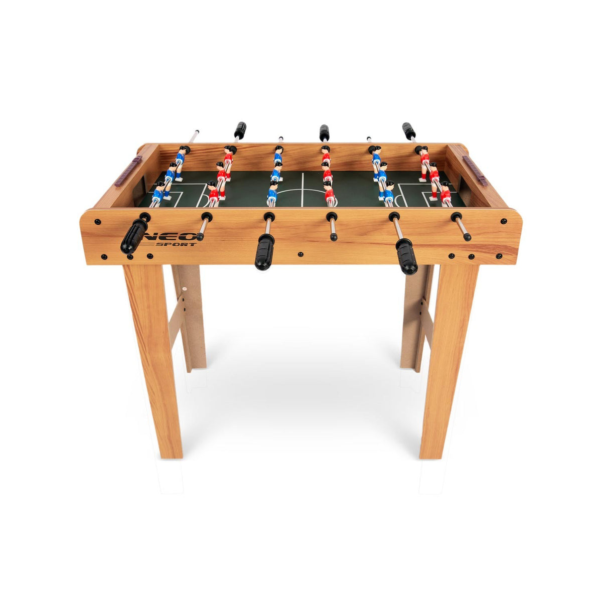 Medinis Neosport stalo futbolo žaidimas vaikams ir suaugusiems 70x37x62 cm kompaktiškas futbolo stalas namams ir biurui