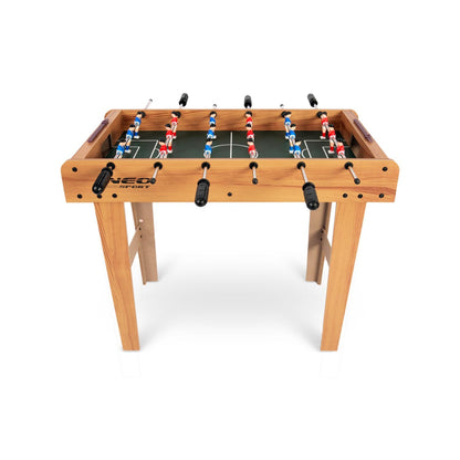 Medinis Neosport stalo futbolo žaidimas vaikams ir suaugusiems 70x37x62 cm kompaktiškas futbolo stalas namams ir biurui