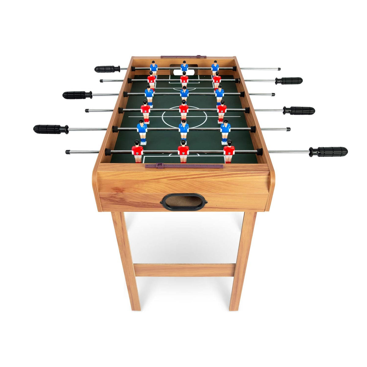 Medinis Neosport stalo futbolas vaikams ir suaugusiems 70x37x62 cm dydžio kompaktiškas futbolo žaidimo stalas