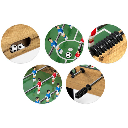 Didelis stalo futbolo stalas NeoSport su tvirta konstrukcija ir ergonomiškomis rankenomis namų žaidimams