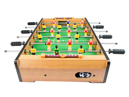 Neosport stalo futbolo žaidimas vaikams ir suaugusiems 48.5x28.5x8.4 cm kompaktiškas mini stalo futbolas su žaidėjais ir kamuoliukais